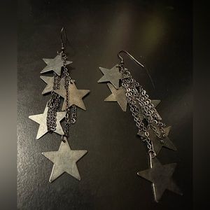 Dangle star earrings
